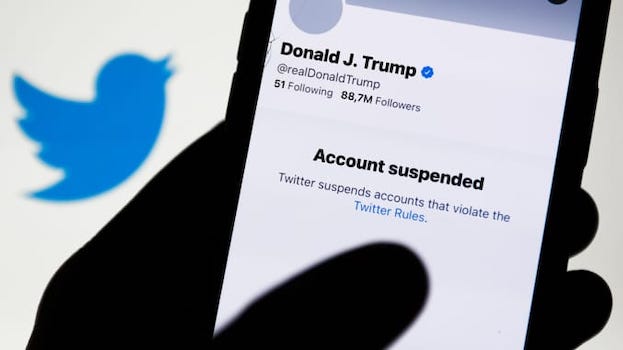 trump account suspended grande